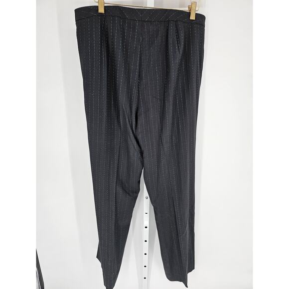 Classiques Entier Women's Black Hook Closer Viscose-Wool Dress Pants Size 16 - Picture 4 of 5